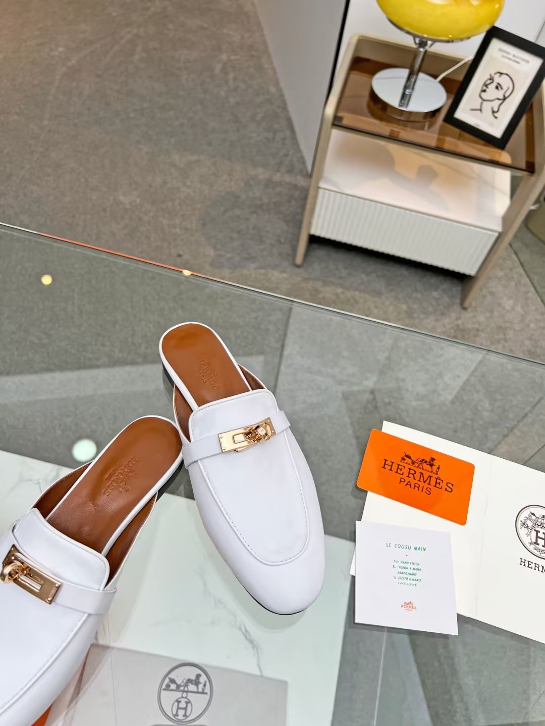 Hermes early spring new slippers