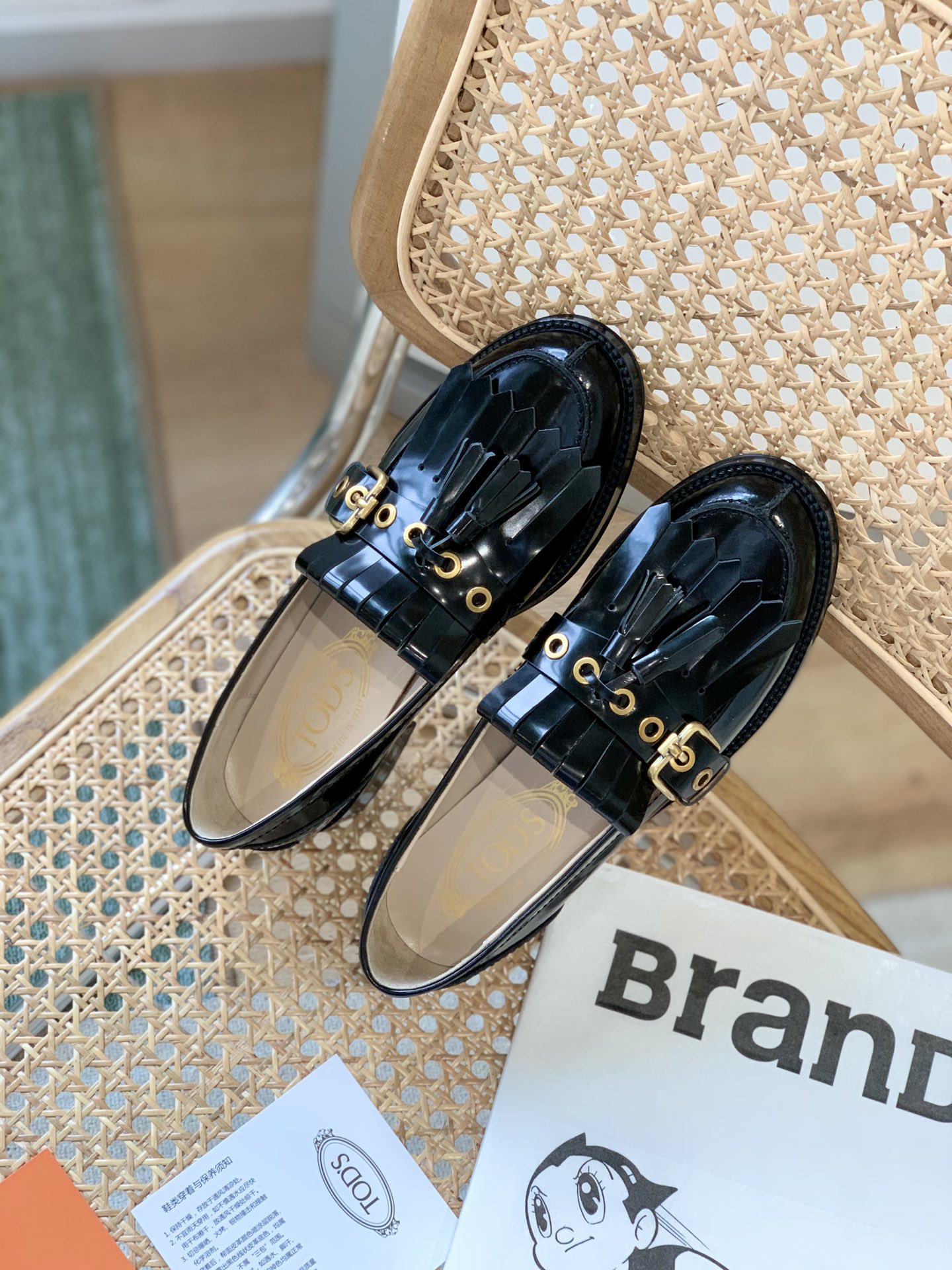 TOD'S 𝙏𝙊𝘿𝙎 2020FW new tasseled Le Fu shoes ✔️ buckle design retro literary ✔️