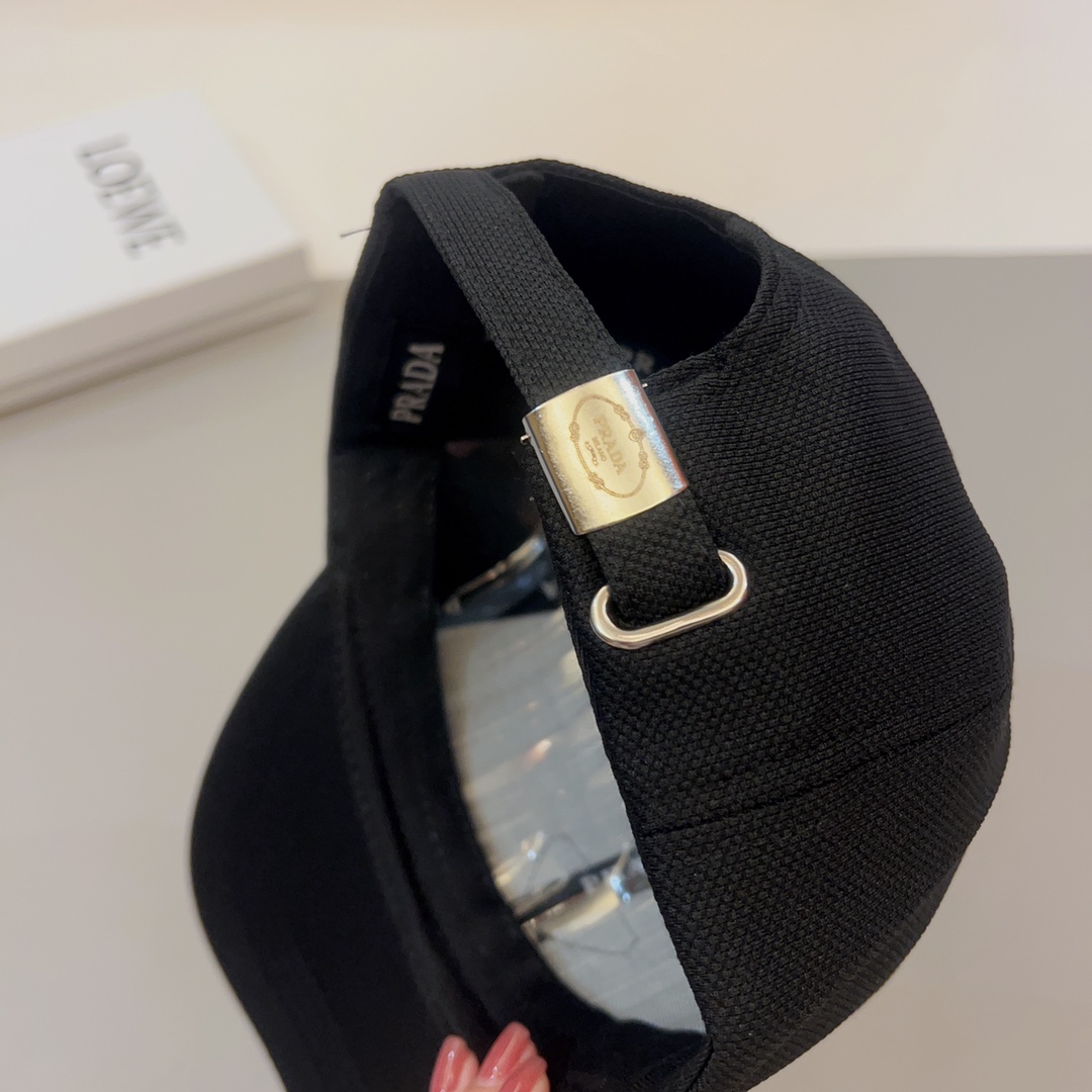 Prada hipster favorite triangle logo baseball cap
