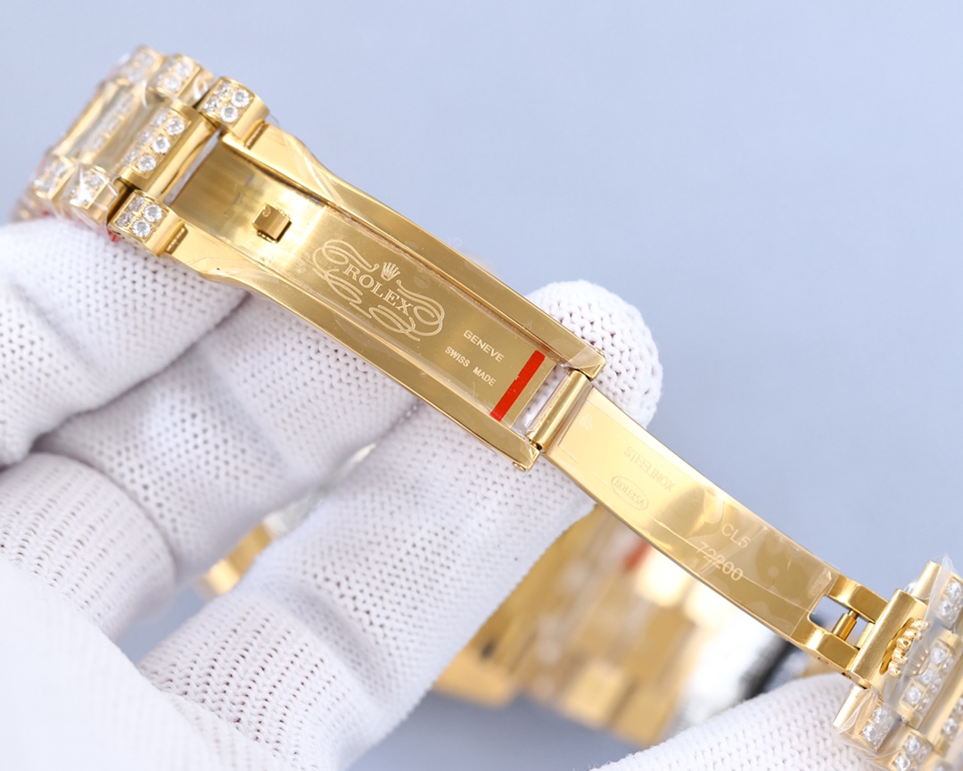 Rolex Luxury Square Diamond Journal Full Diamond Model