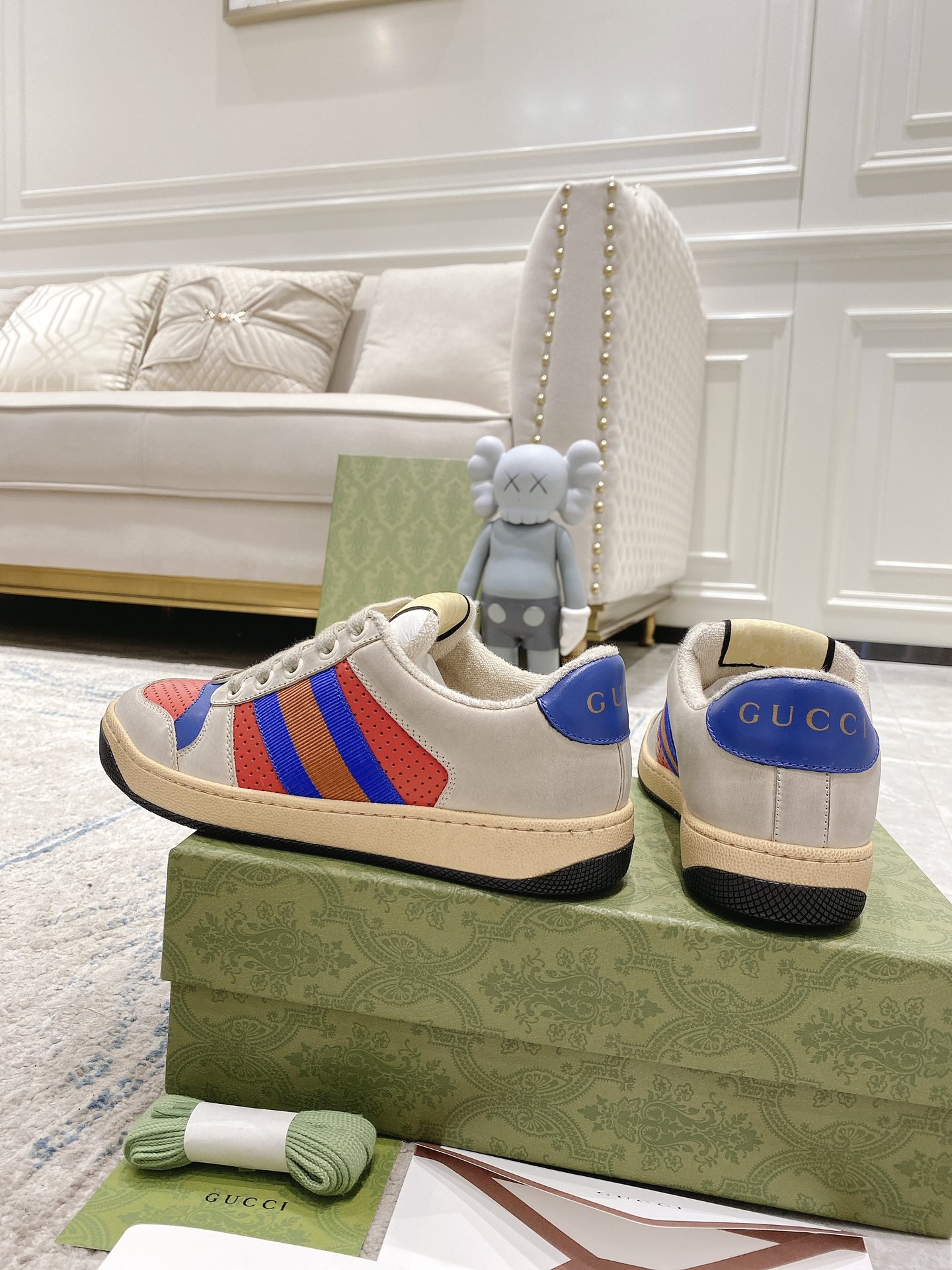 Gucci new upgraded small dirty shoes couple models