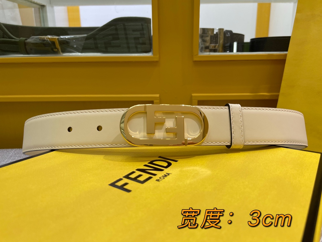 FENDI new 🌿 narrow belt with loops