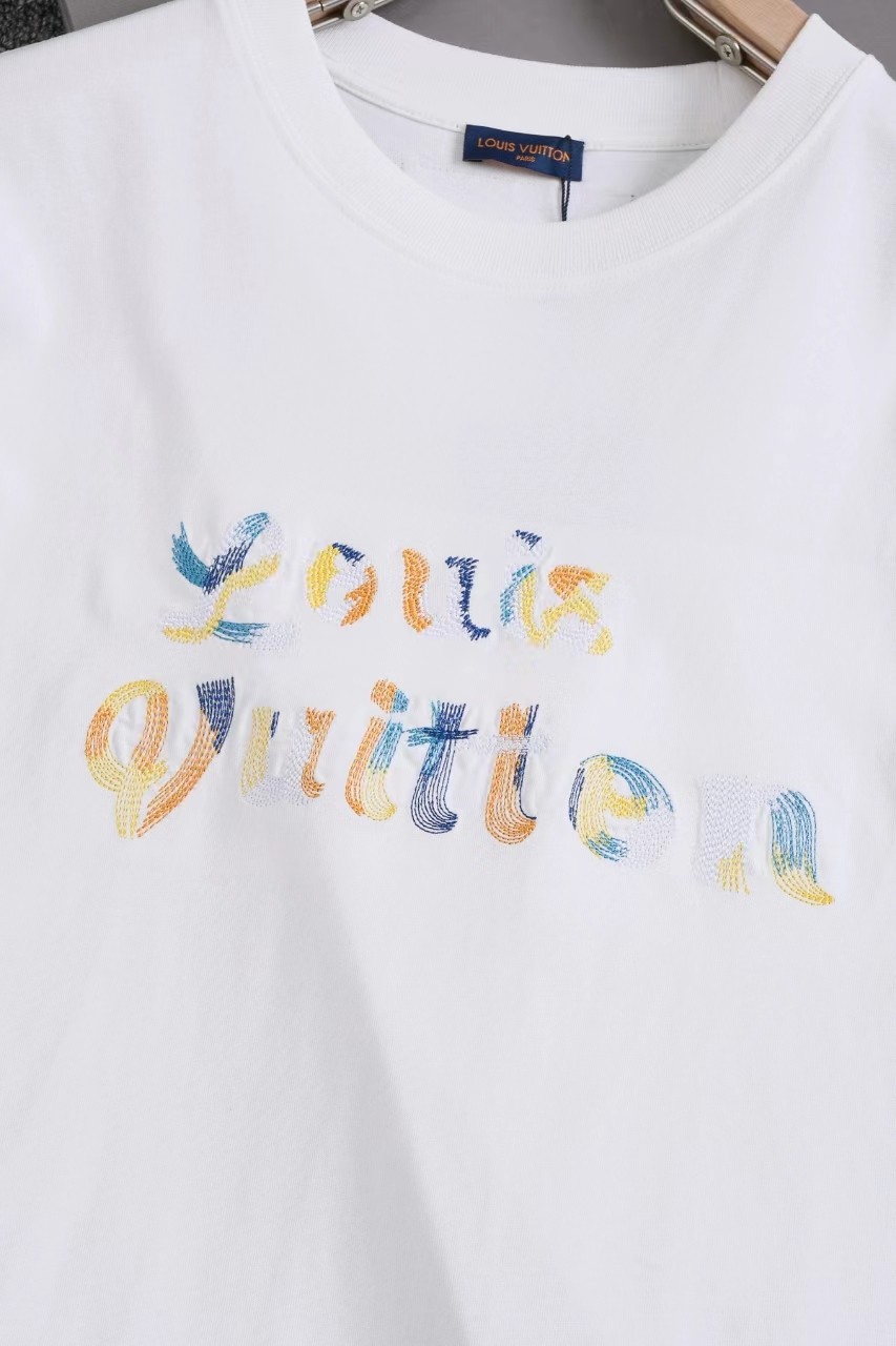 Louis Vuitton 24ss new embroidered t-shirt for spring and summer