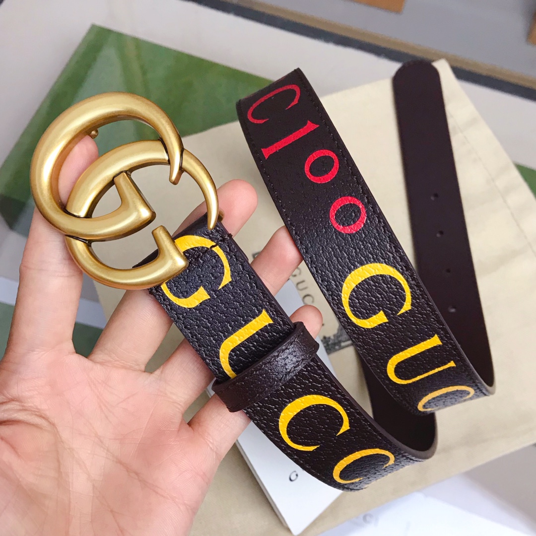 GUCCI 100th Anniversary Special Series Double G Buckle Belt