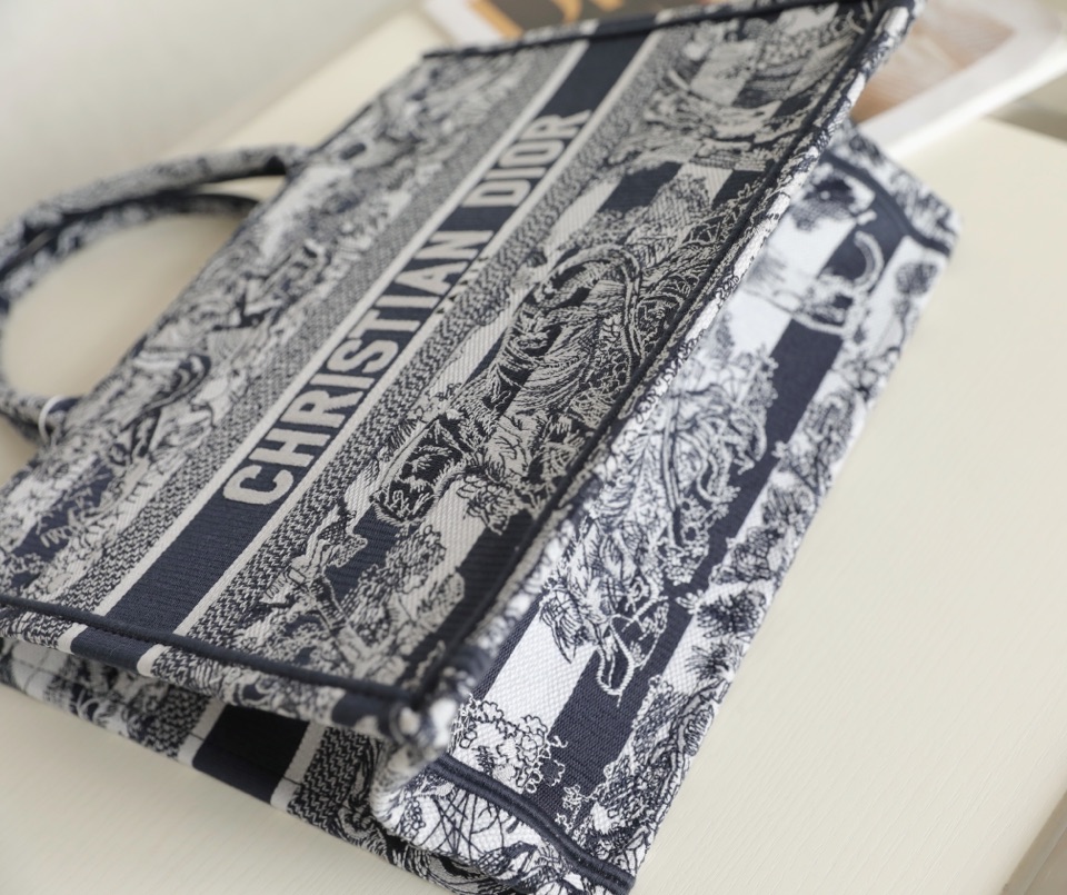 DIOR TOTE blue striped tiger