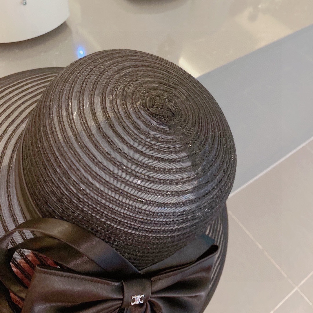 Celine organza new visor hat