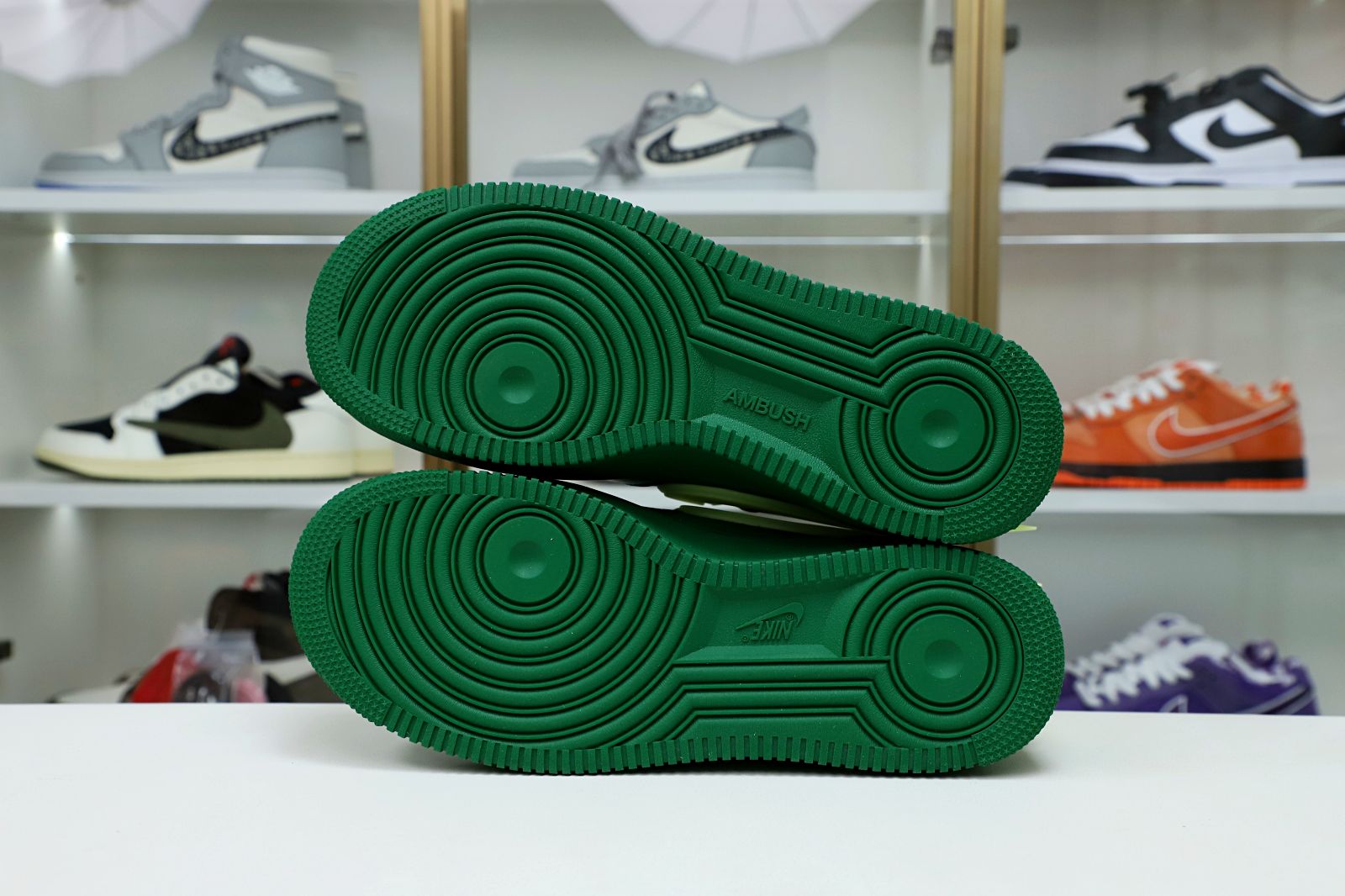 AMBUSH xNike Air Force1 Low Pine Green and Citron