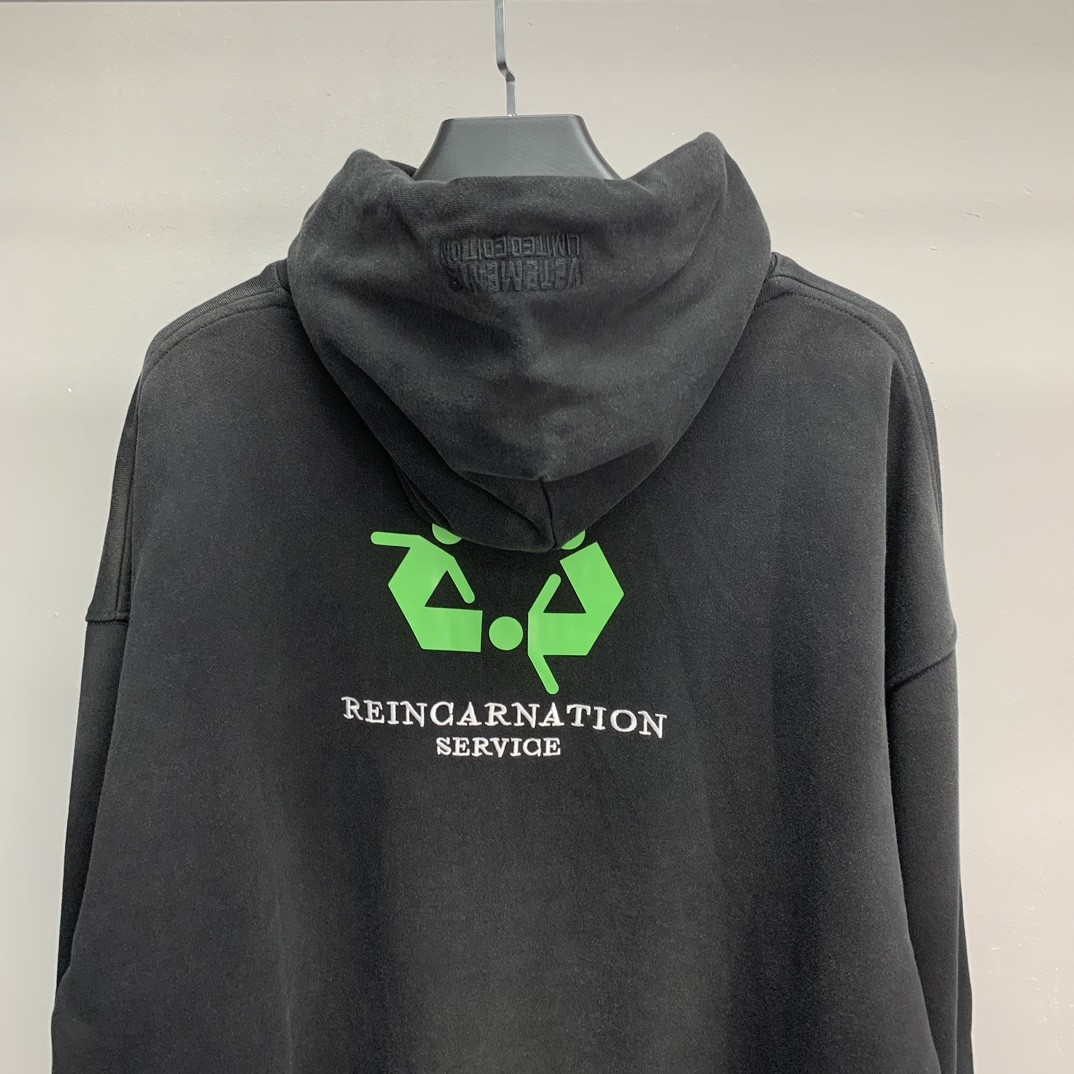 Balenciaga lettered washed sweatshirt