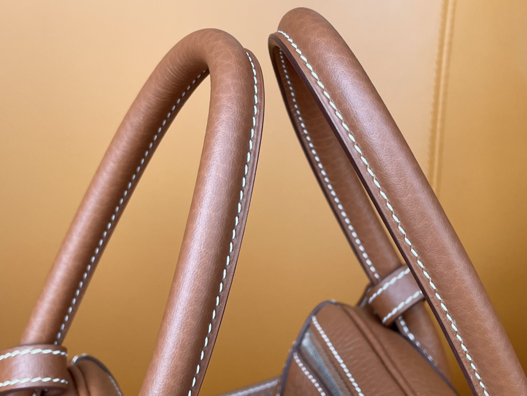 Lindy26 gold brown tc leather silver buckle