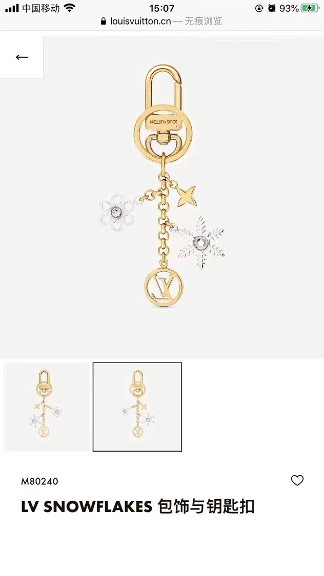 Louis Vuitton Lv bag and key ring