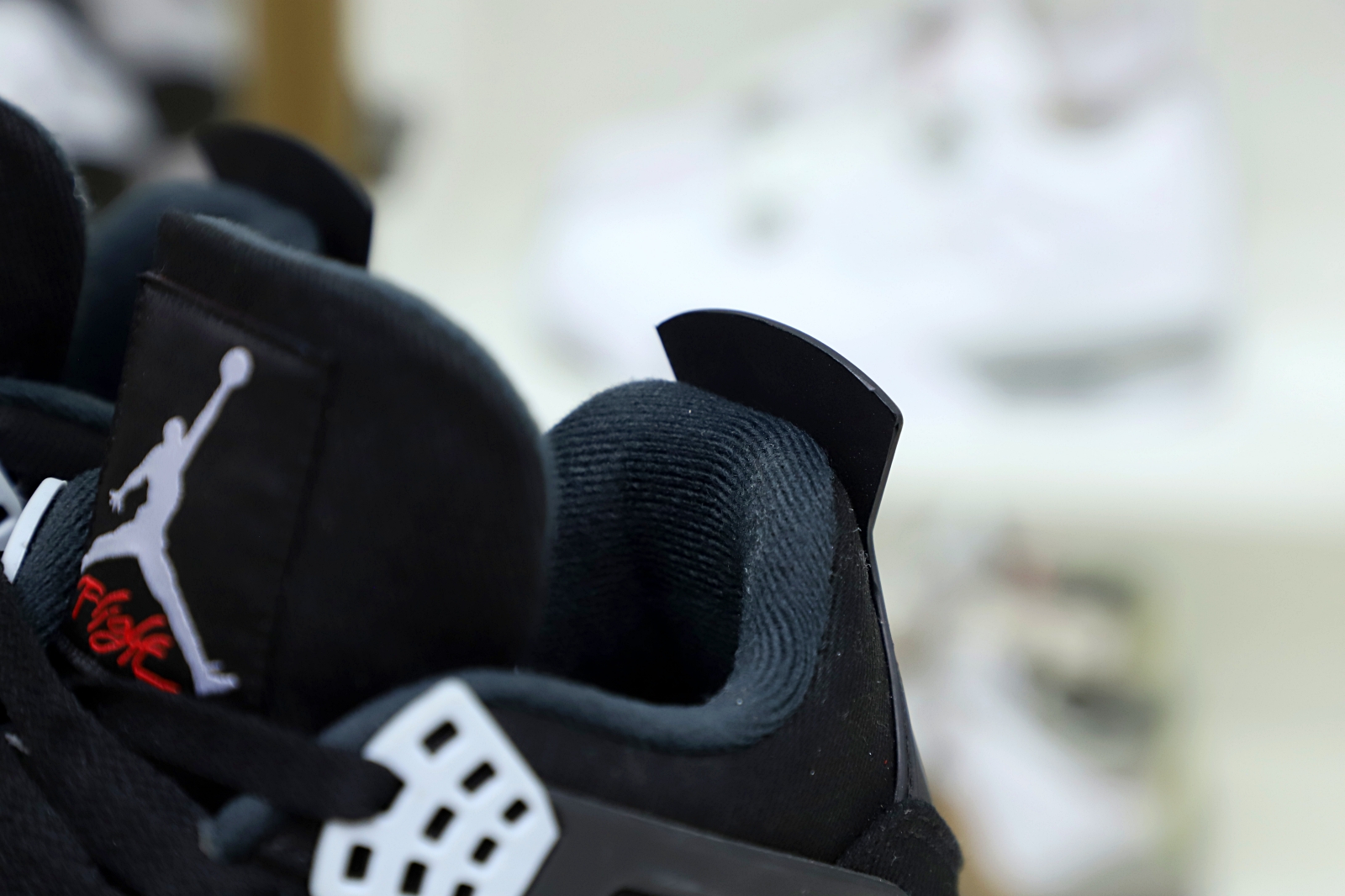 AIR JORDAN 4 BLACK CANVAS