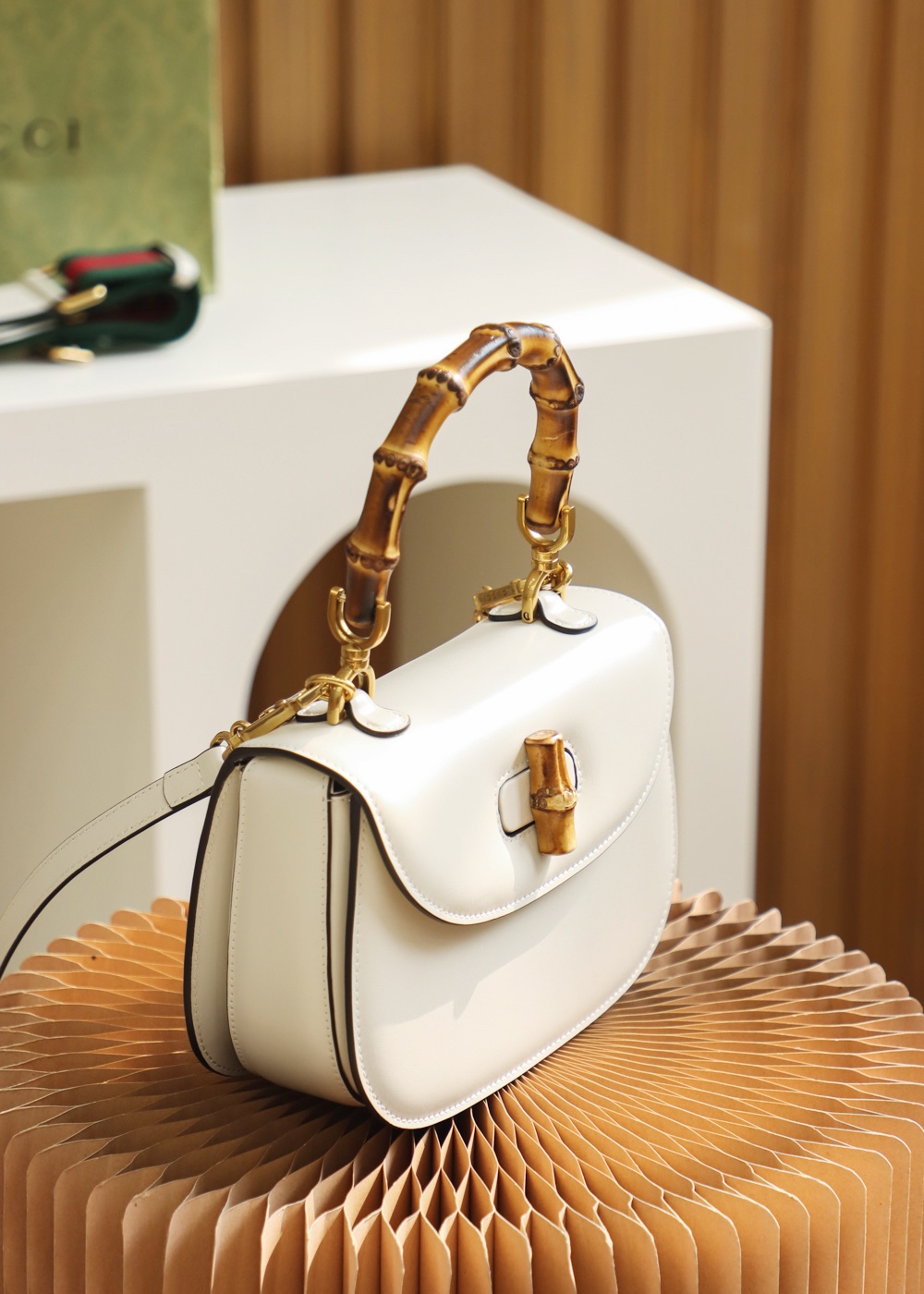 GUCCI full leather retro bamboo series #675797