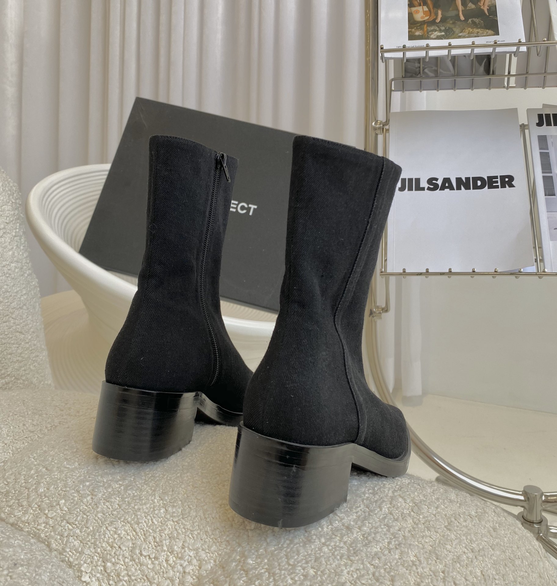 Y/Project private order washed denim import open beads two layer rubber outsole combination bottom