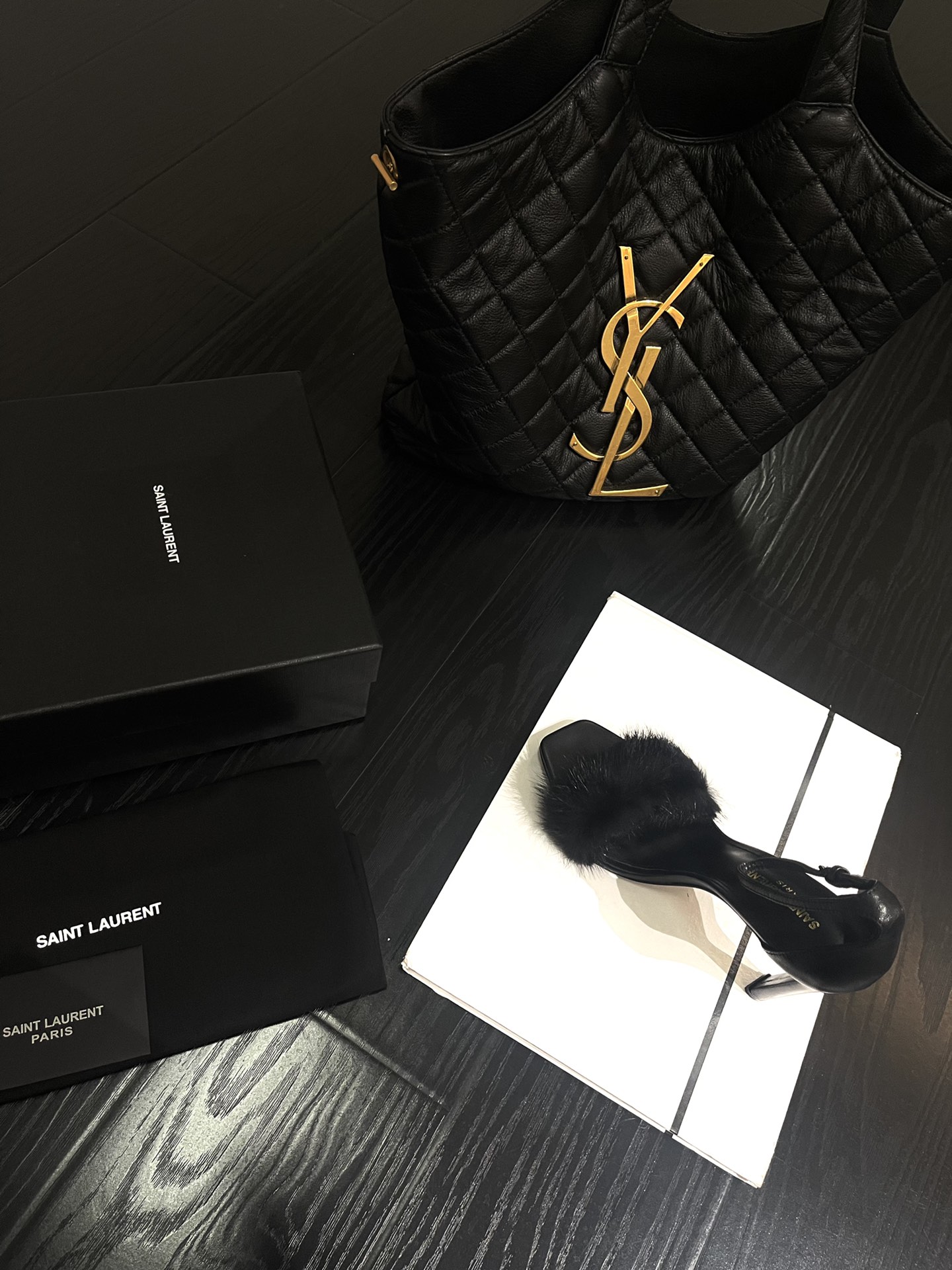 𝙎𝙖𝙞𝙣𝙩 𝙇𝙖𝙪𝙧𝙚𝙣𝙩 | 𝟐𝟎𝟐𝟐/𝐒𝐒 𝐧𝐞𝐰 YSL｜Custom imported sheepskin / mink fur high heels