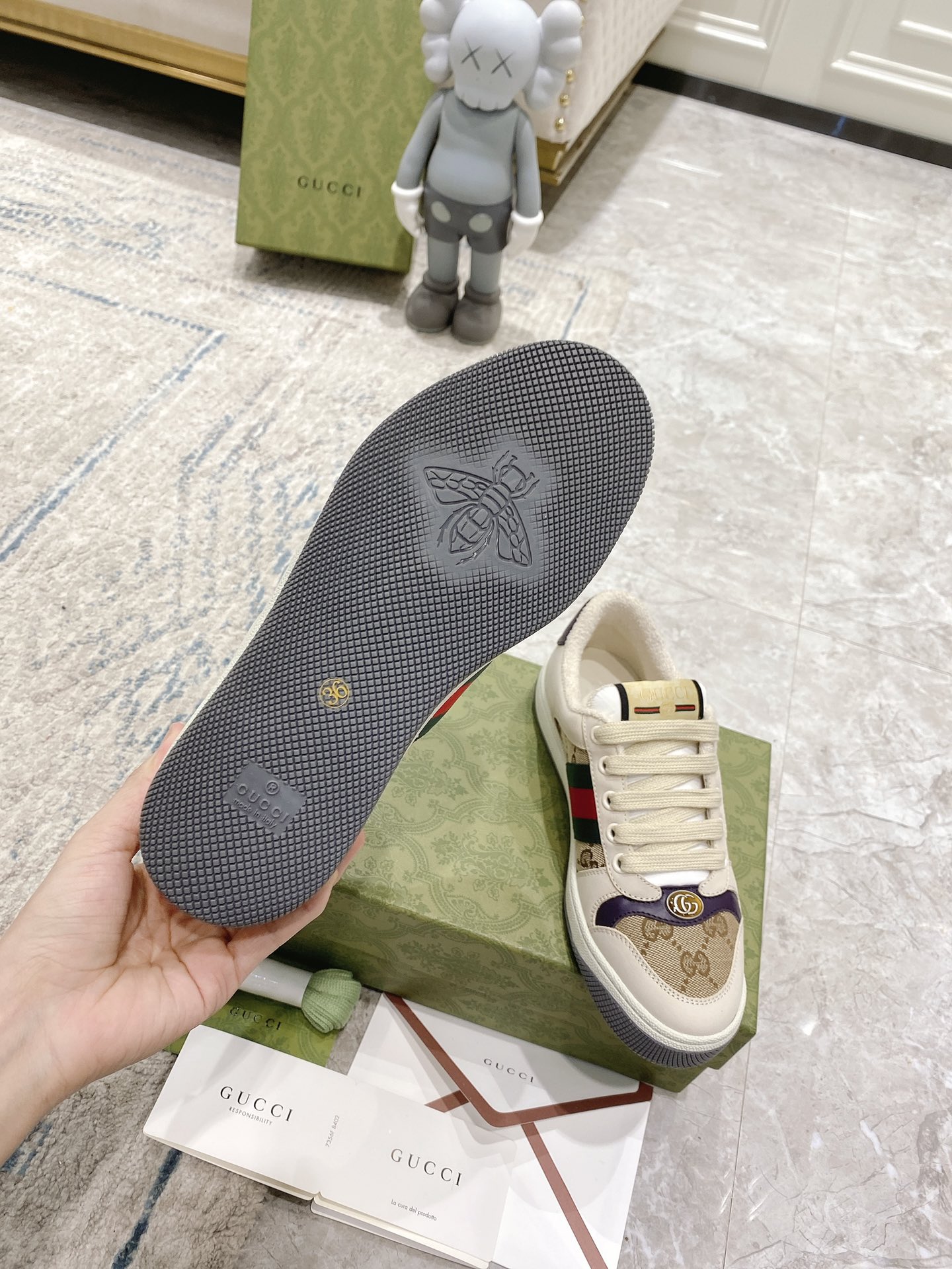 Gucci new upgraded small dirty shoes couple models