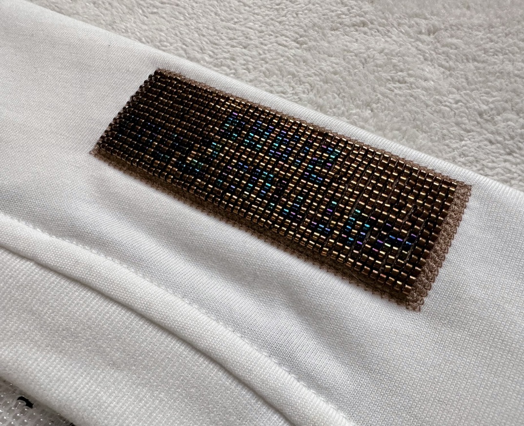 Louis Vuitton Heavy Industry Gradient Beaded Beaded Short Sleeve T