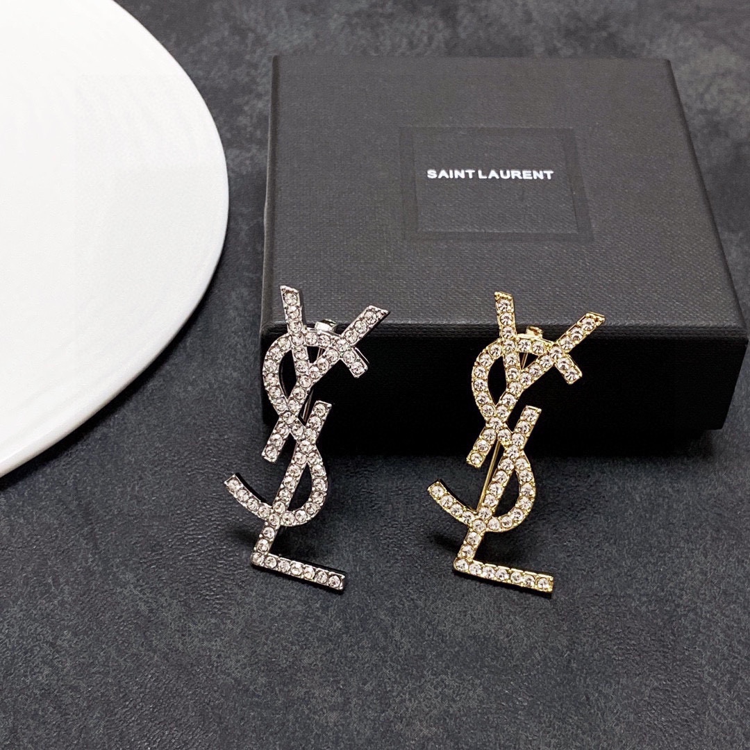 Saint Laurent YSL brooch
