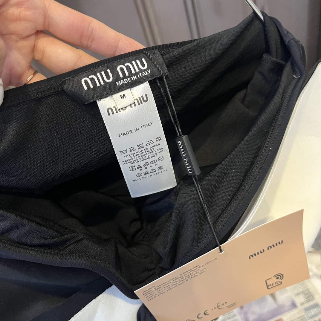 miumiu  one-piece bow bikini swimming costume