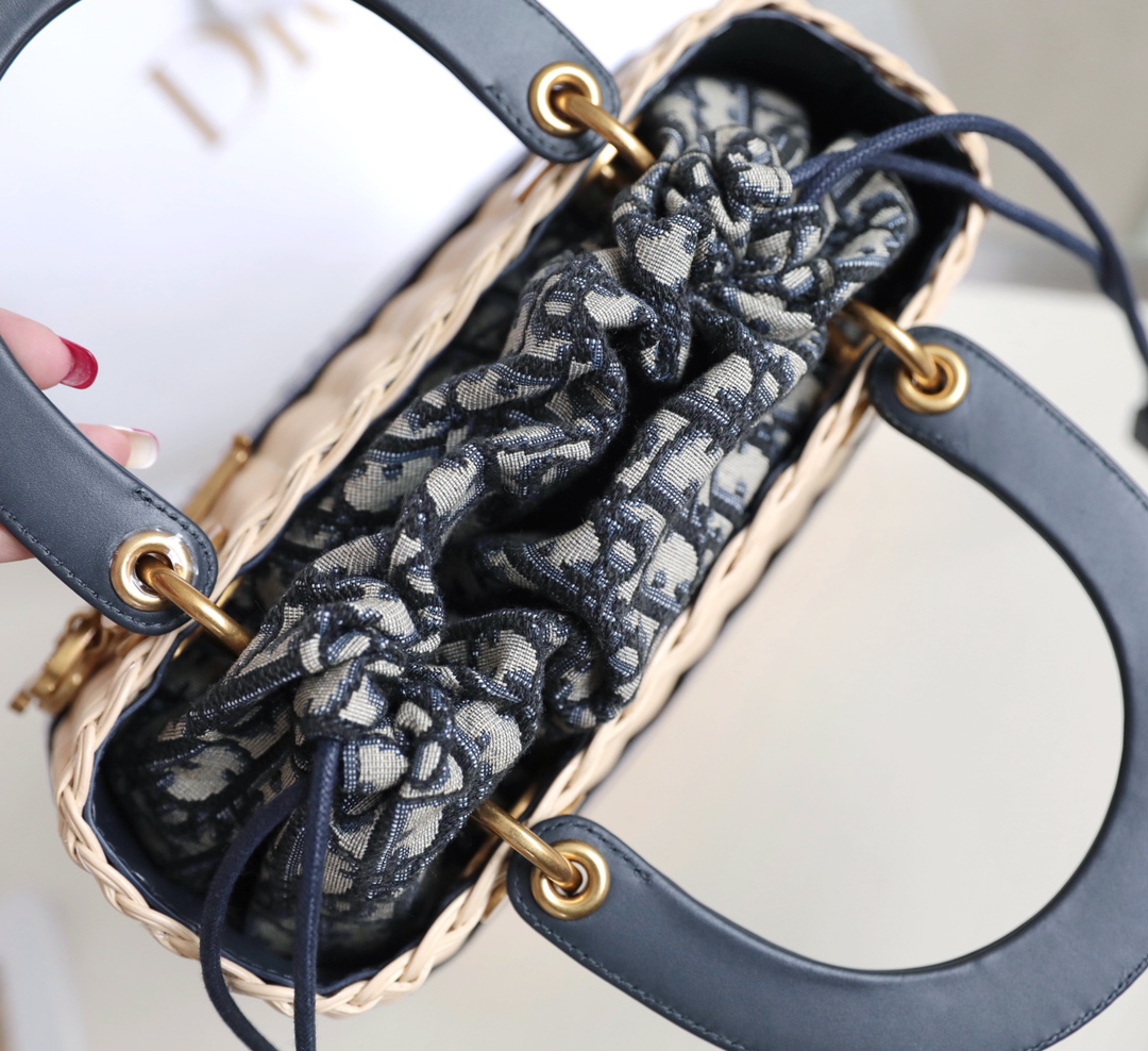 Dior Wicker Basket Bag