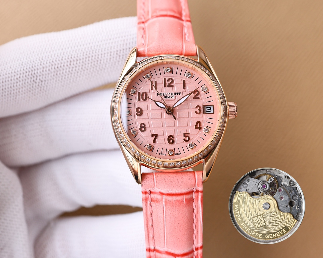 Patek Philippe Fashion Ladies Watch Simple Three Needle