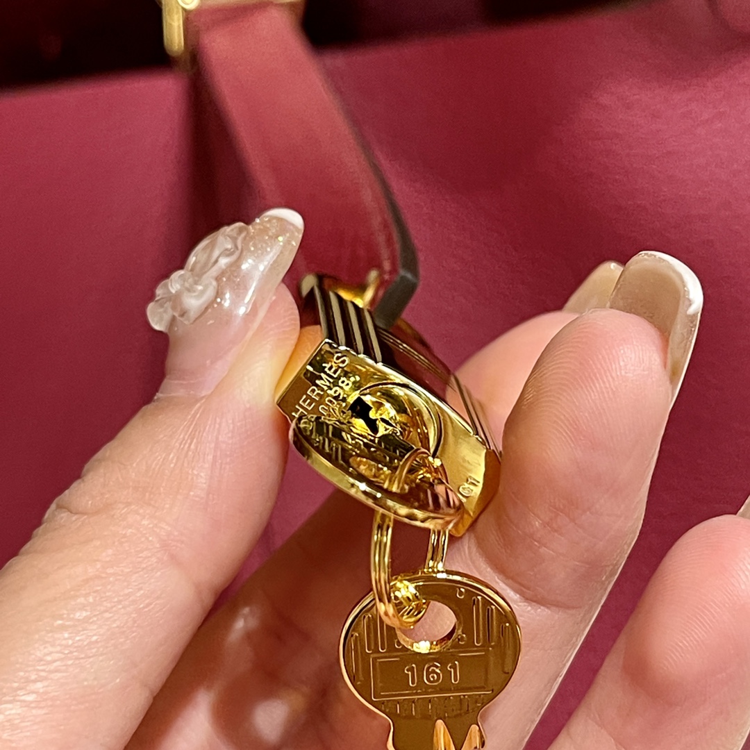 picotin18, K1 garnet red, handmade, French TC leather