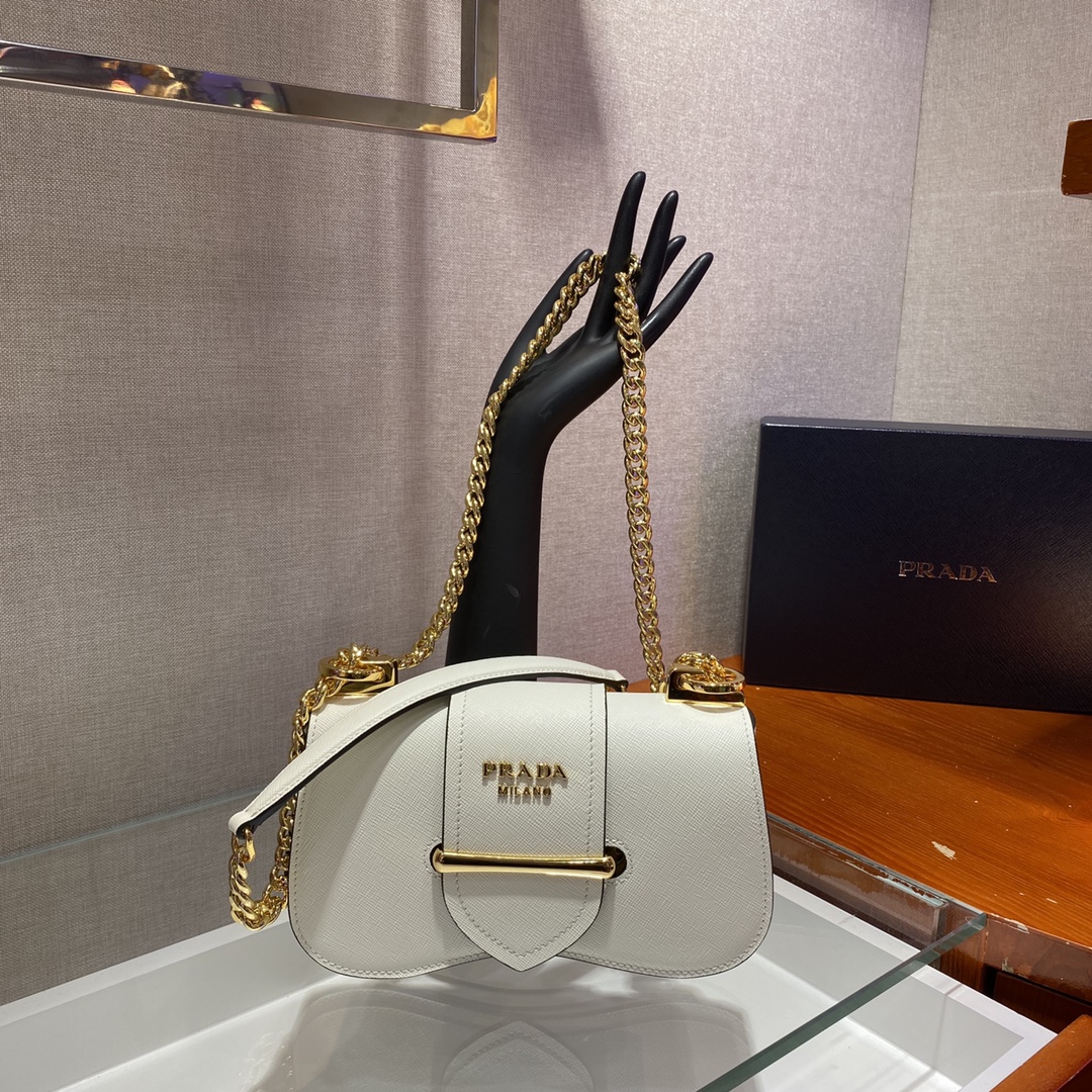 𝐏𝐑𝐀𝐃𝐀 Sidonie Saffiano leather handbag