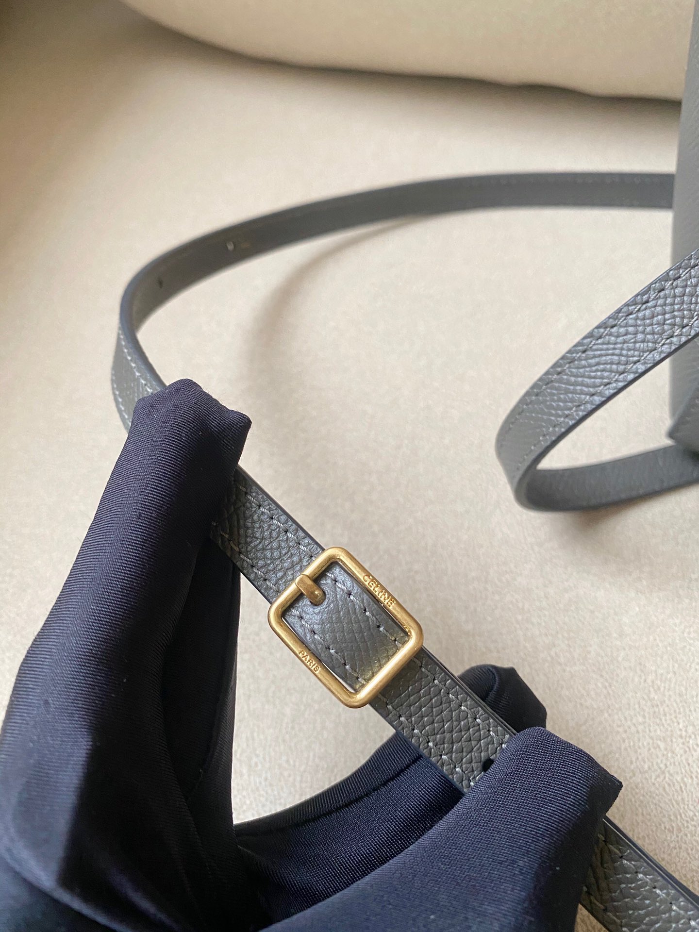 𝐂𝐞𝐥𝐢𝐧𝐞 Belt Bag Catfish Bag Small Grained Calfskin