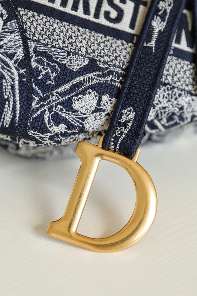 Dior Velvet Saddle Saddle Bag