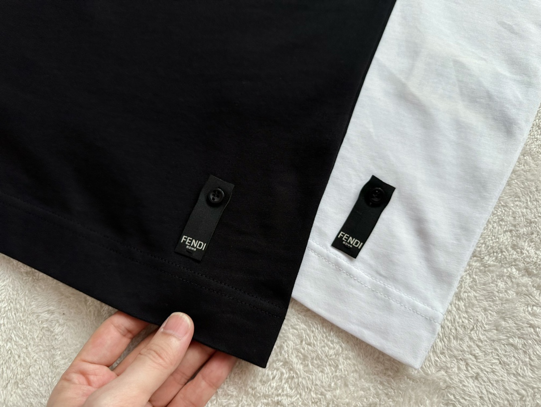 Fendi...O'Lock Large Embroidered T-Shirt