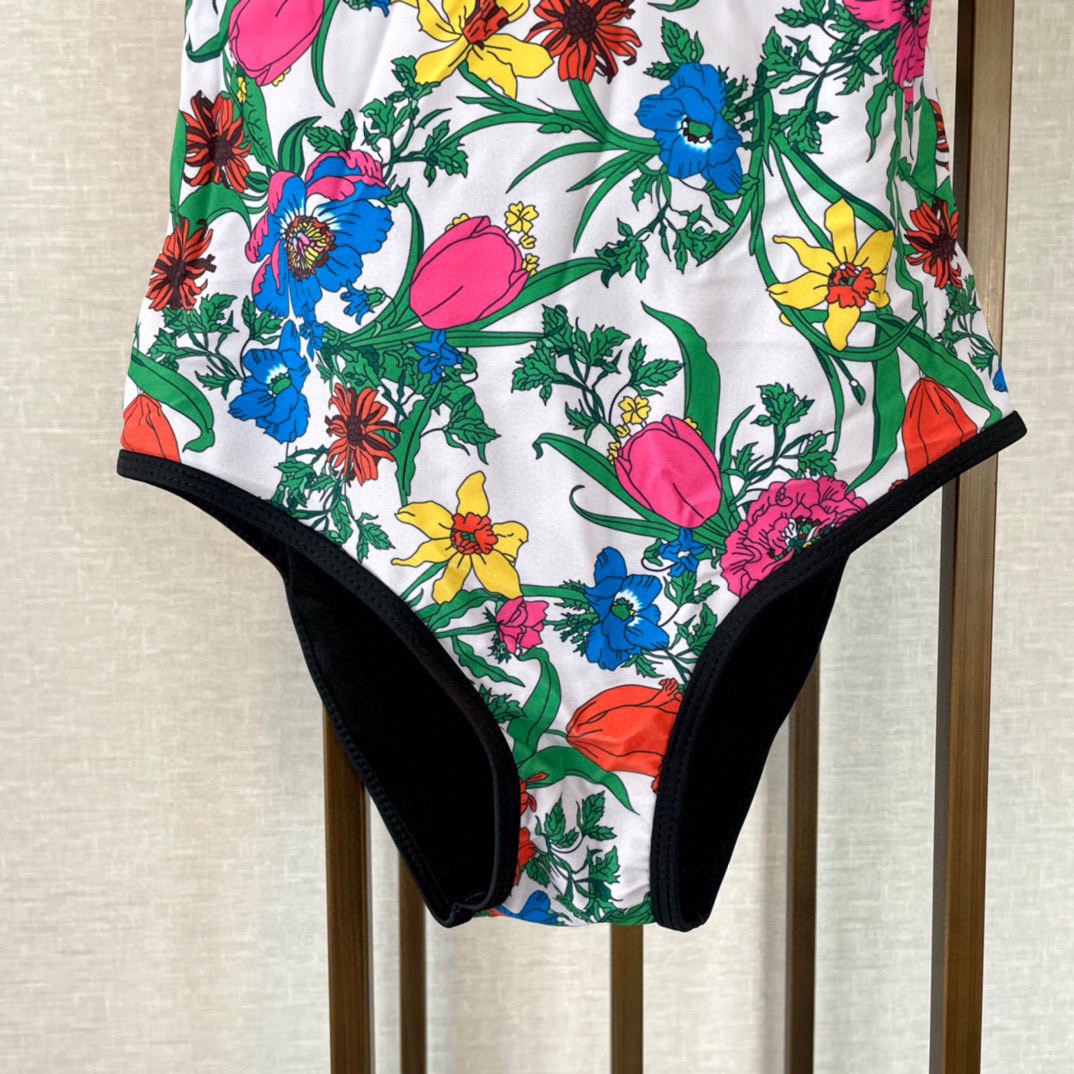 Gucci's new floral one-piece swimsuit