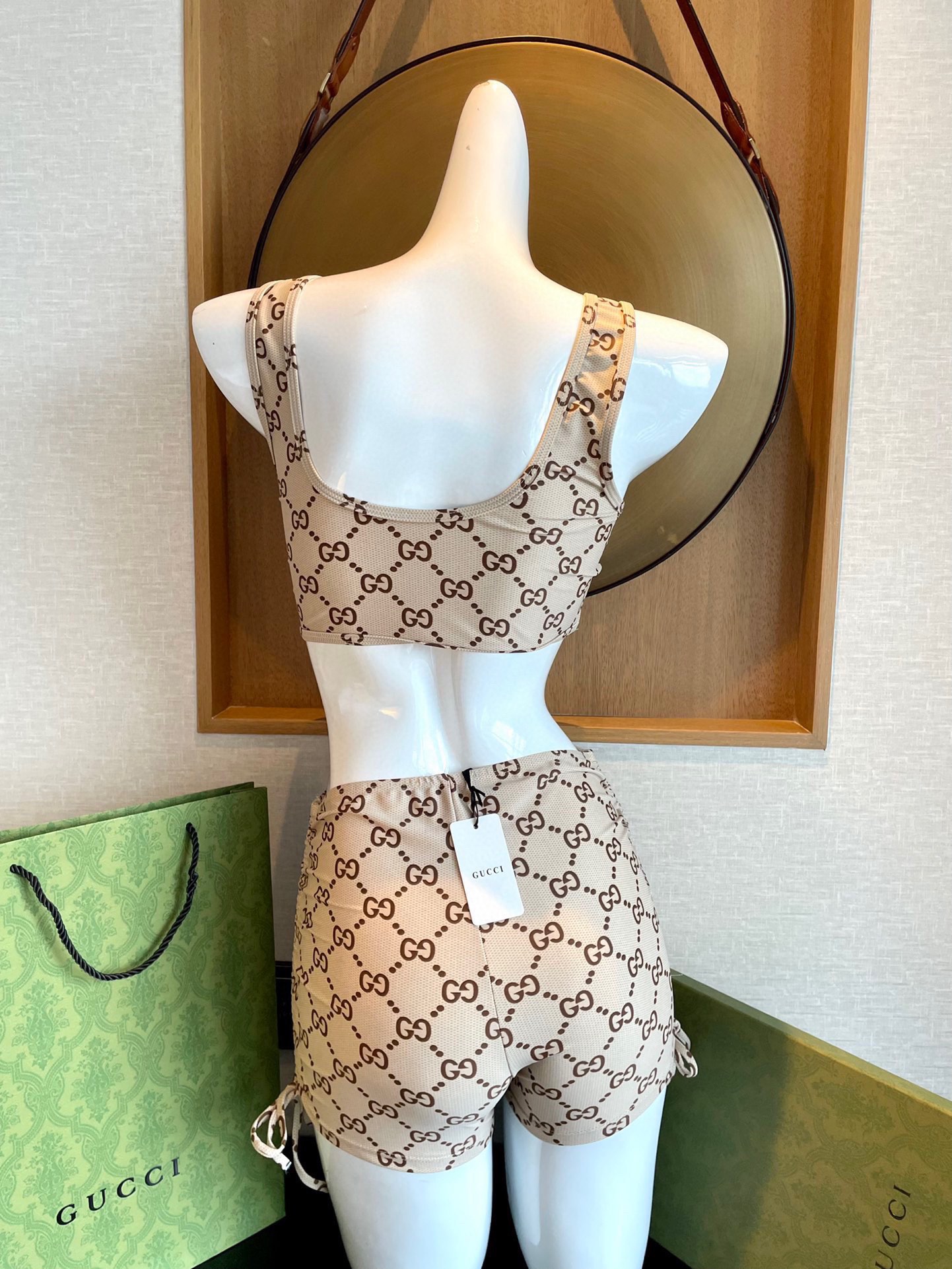 Gucci two-piece letter swimsuit