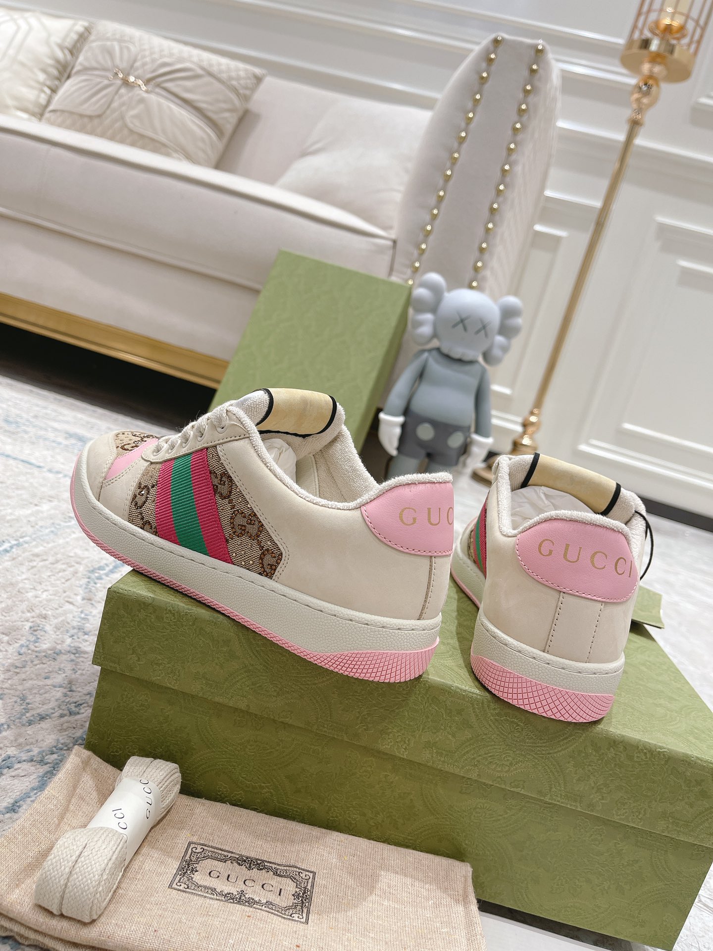 Gucci new upgraded small dirty shoes couple models