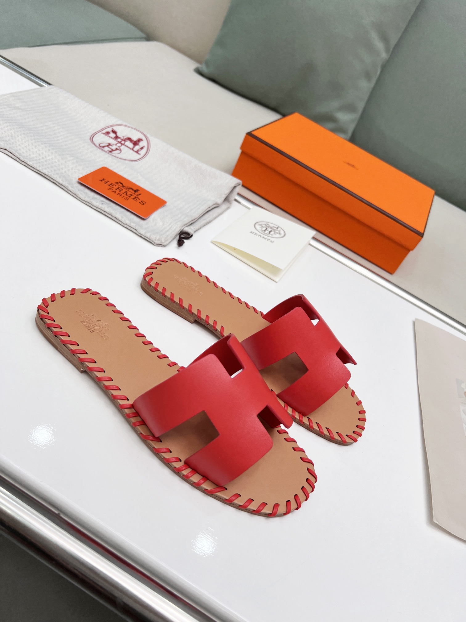 Hermes early spring new slippers