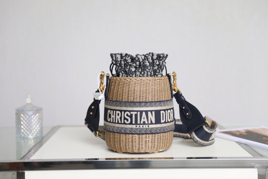 Dior Wicker Basket Bag