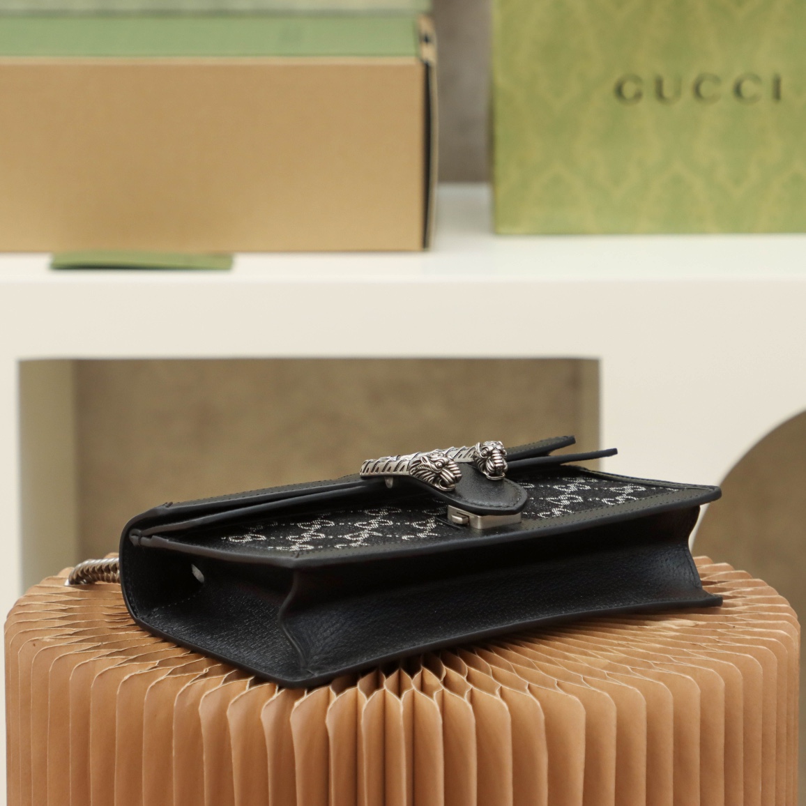 GUCCI 𝐃𝐢𝐨𝐧𝐲𝐬𝐮𝐬 𝐃𝐞𝐧𝐢𝐦 𝟐𝟓【All Copper Hardware 499623】