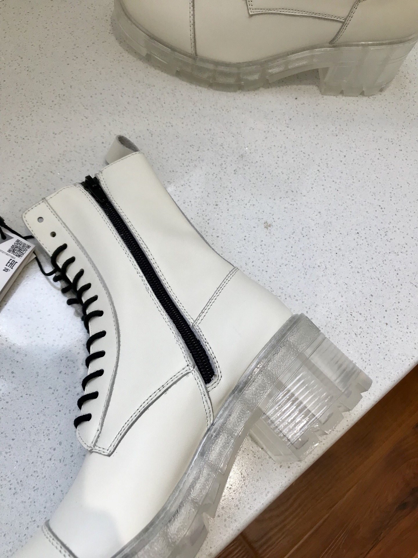 ZARA imported cowhide single-layer lining Martin boots