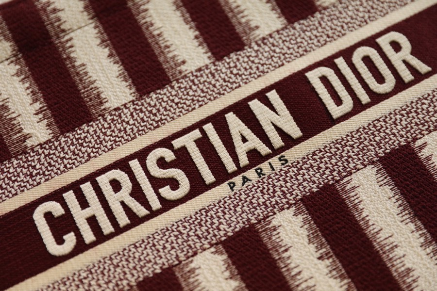 DIOR TOTE striped shopping bag