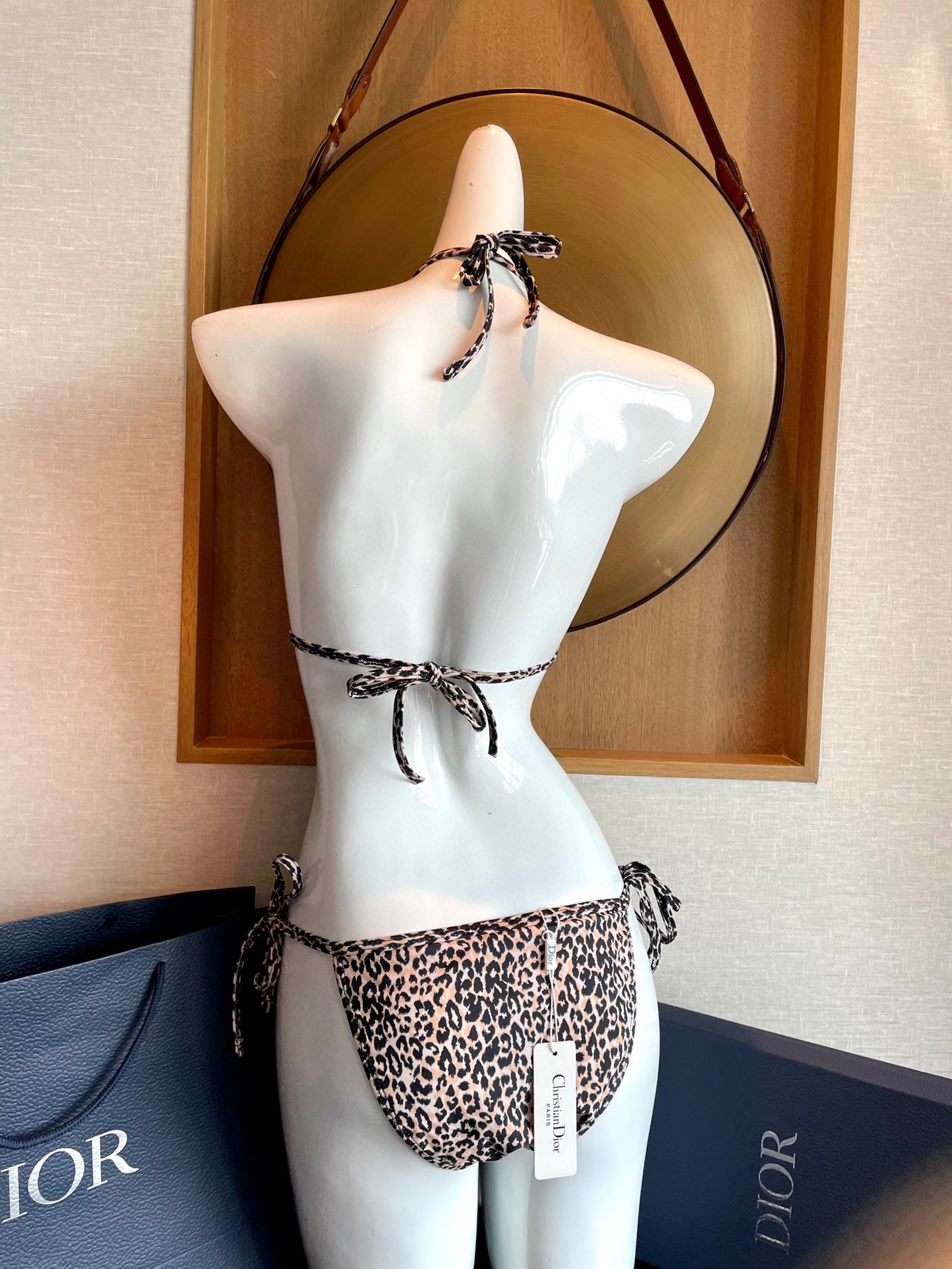 Dior leopard bikini