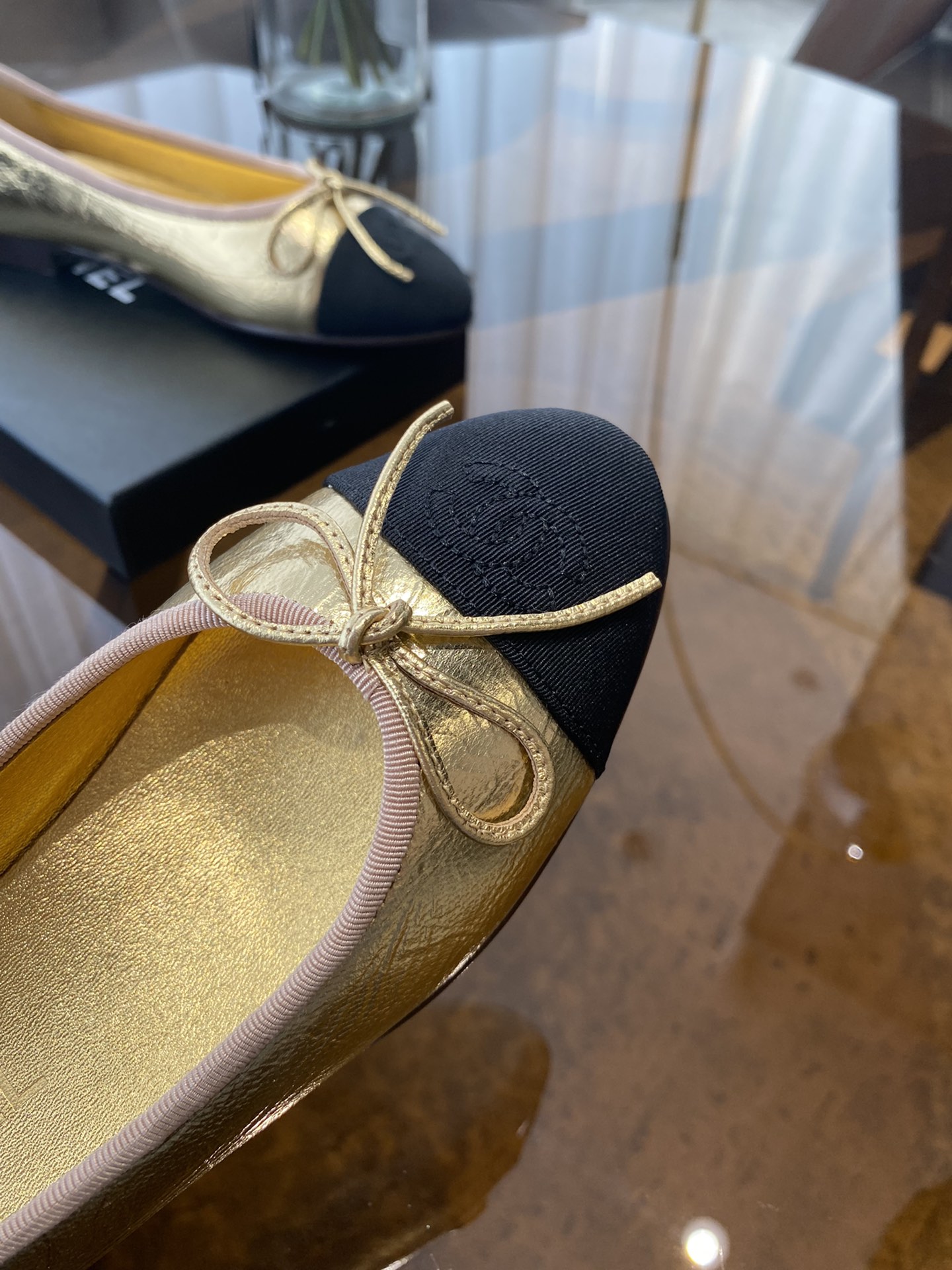 CHANEL ballet shoes Imported custom leather Italy imported leather outsole