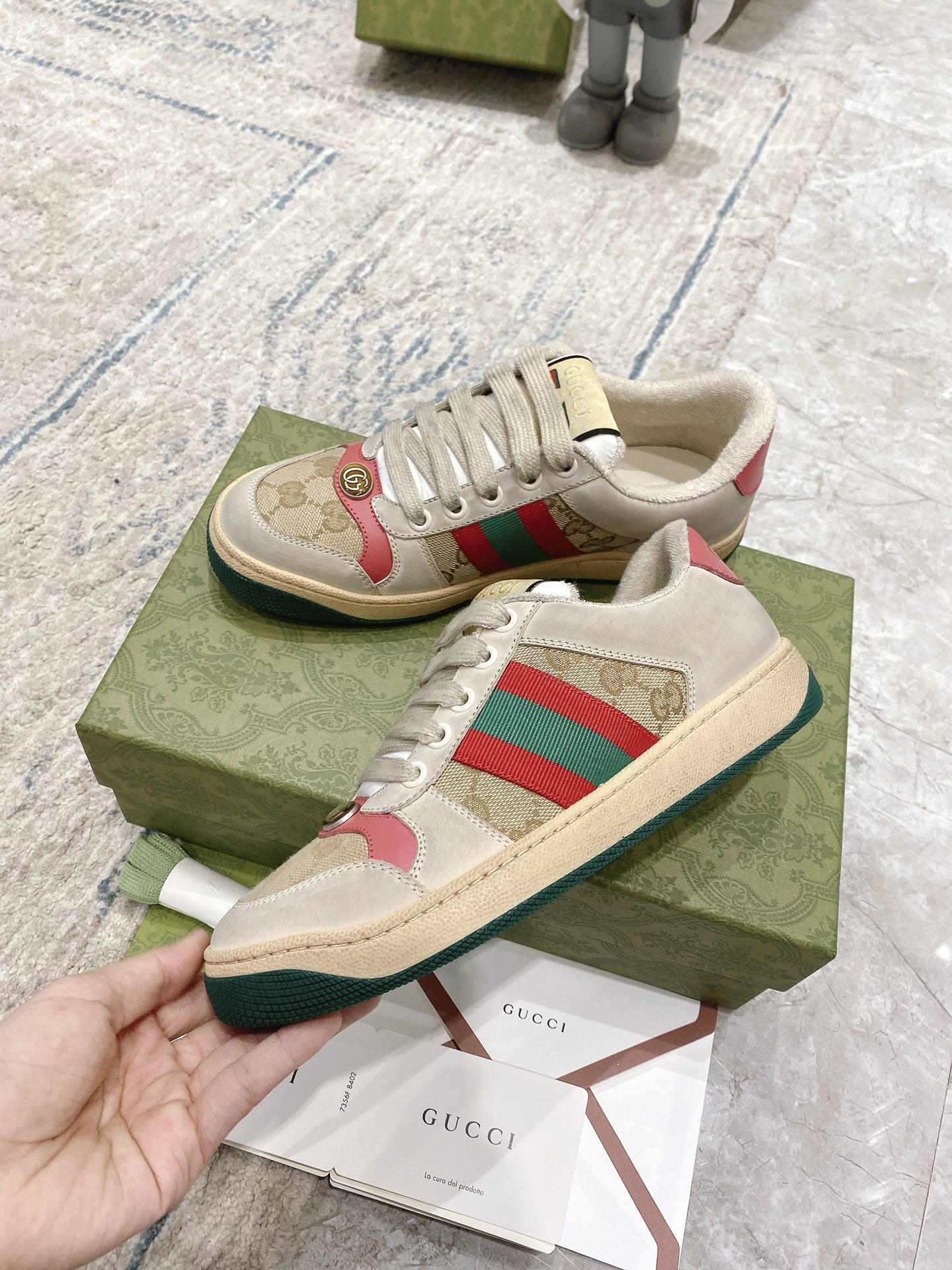 Gucci new upgraded small dirty shoes couple models