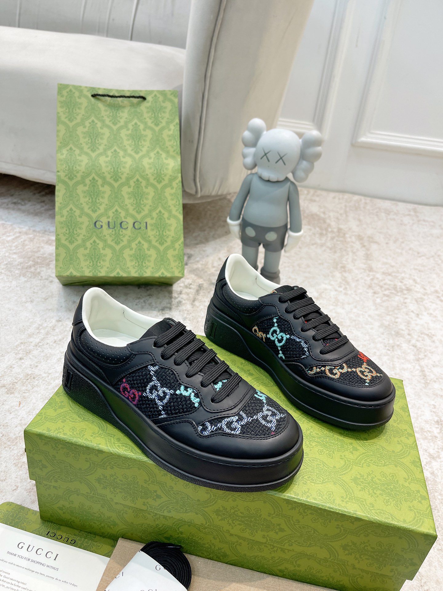 Gucci white shoes