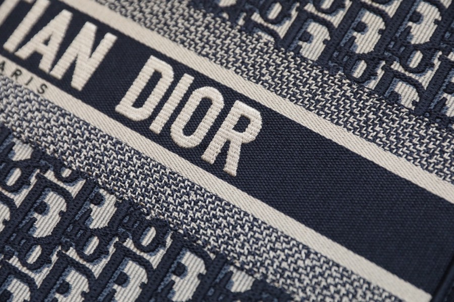 DIOR TOTE blue Oblique pattern