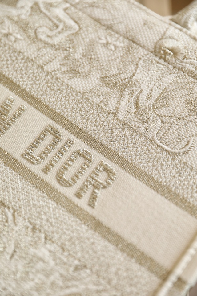 DIOR TOTE Metallic Wire Tiger