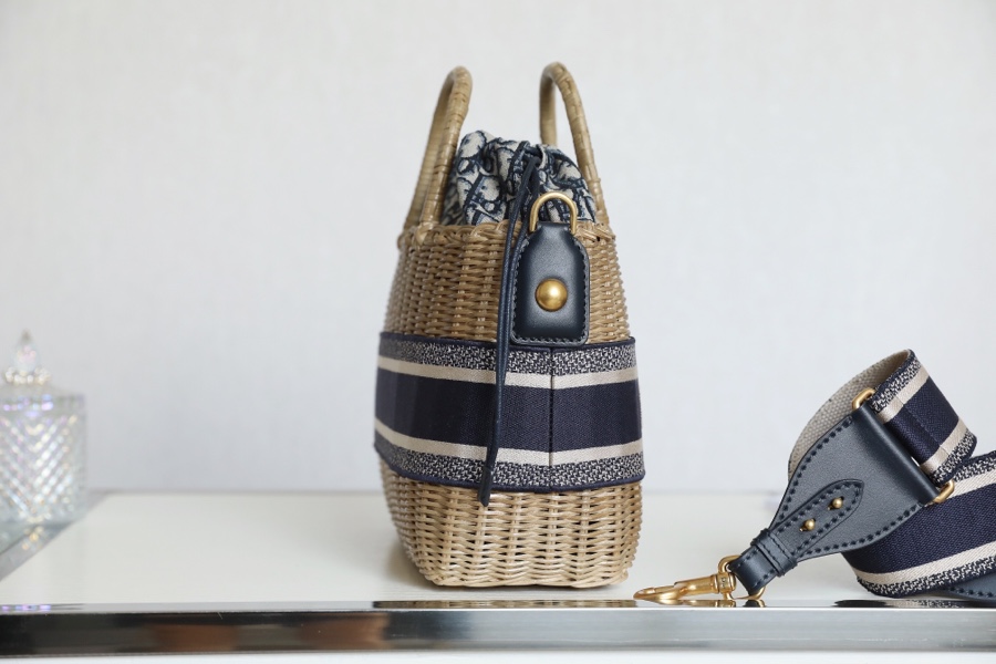 Dior Wicker Basket Bag