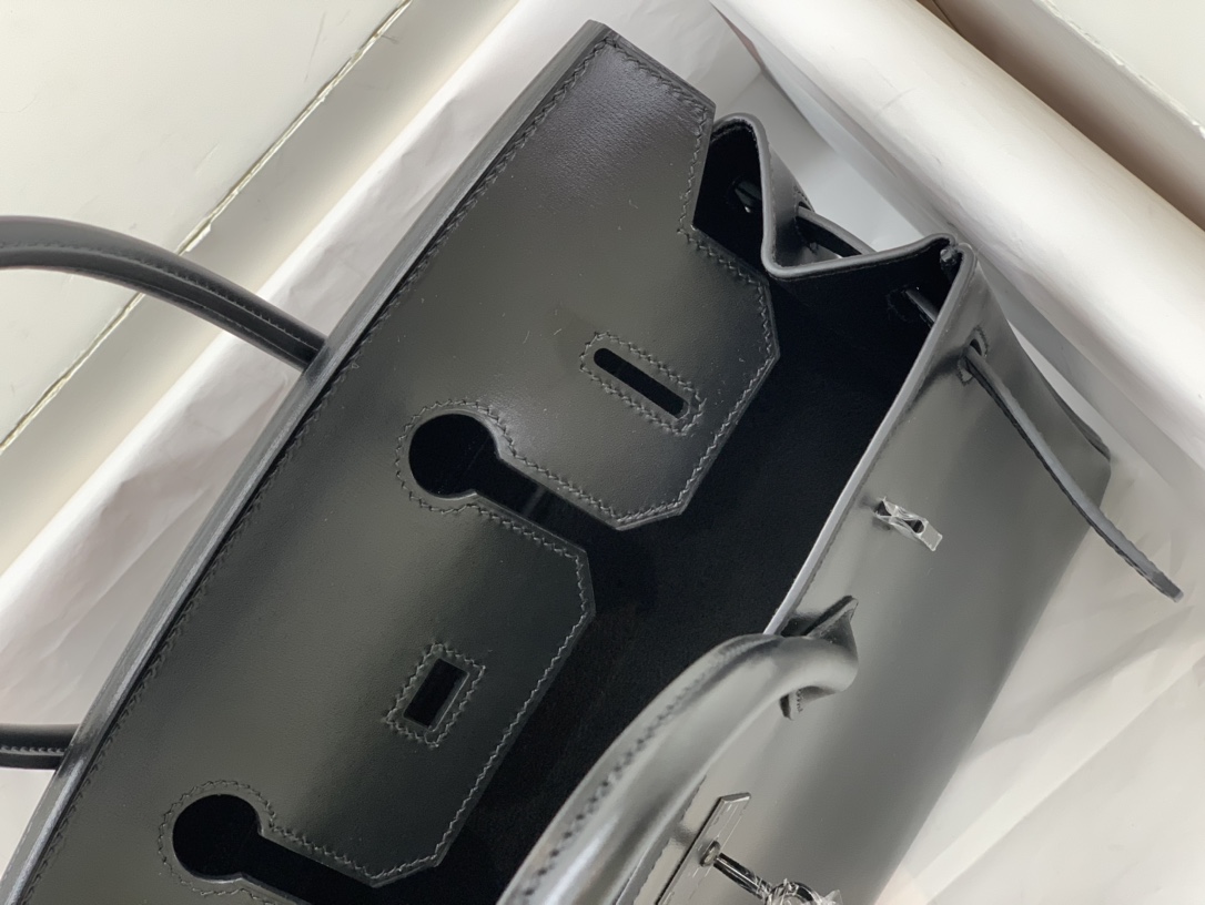 birkin30 antique bag box leather limited edition black buckle all hand sewn