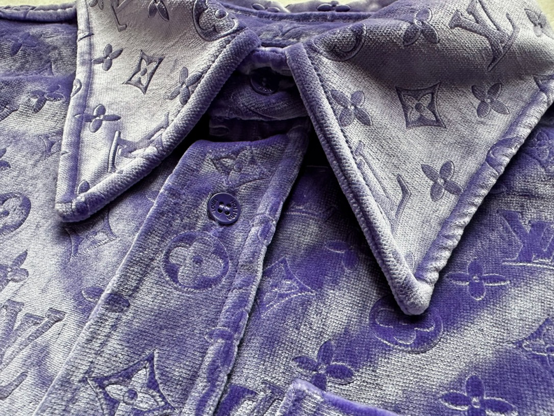 Louis Vuitton...velvet embossed shirt coat