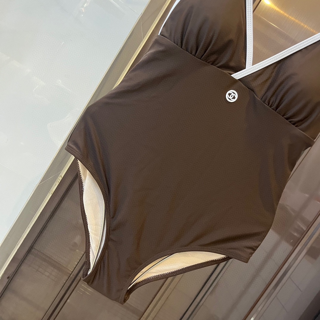 CHANEL One-piece swimming costume bikini