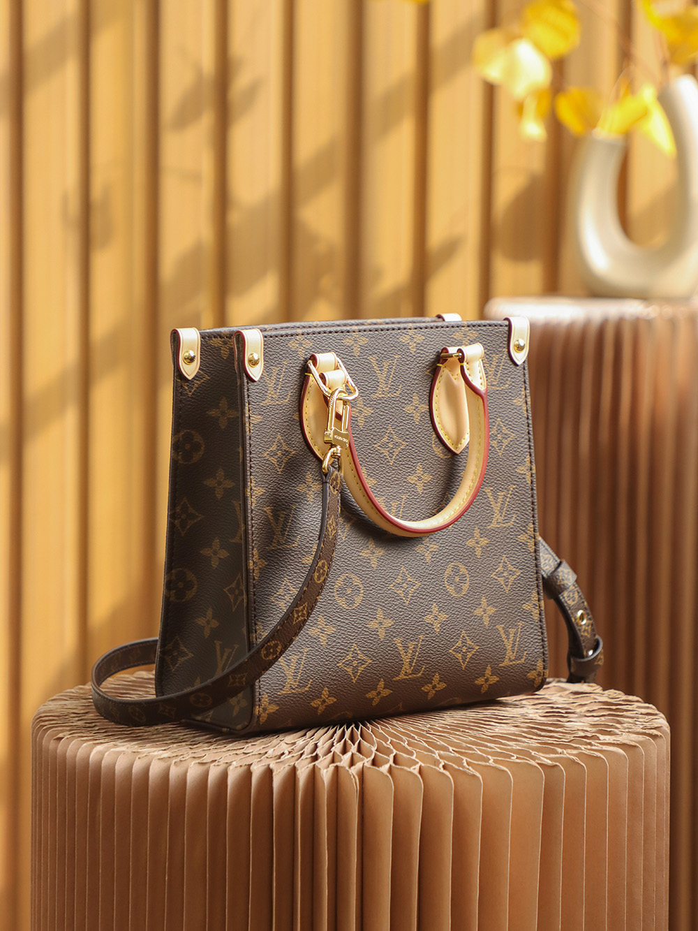 Louis Vuitton 𝐒𝐀𝐂 𝐏𝐋𝐀𝐓 𝐁𝐁 sheet music bag M45847 French original leather 🇫🇷 pure steel hardware