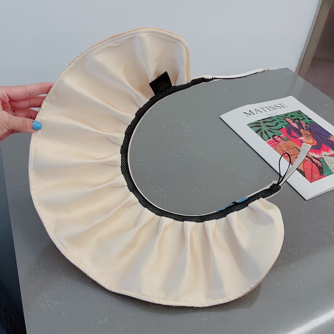 PRADA straw hat, empty shell hat