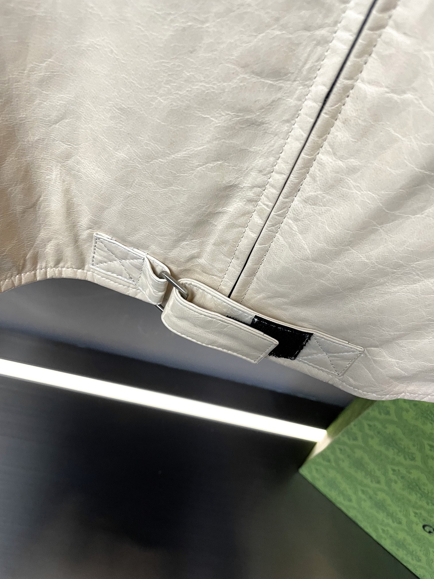 Balenciaga Paris catwalk style biker leather jacket